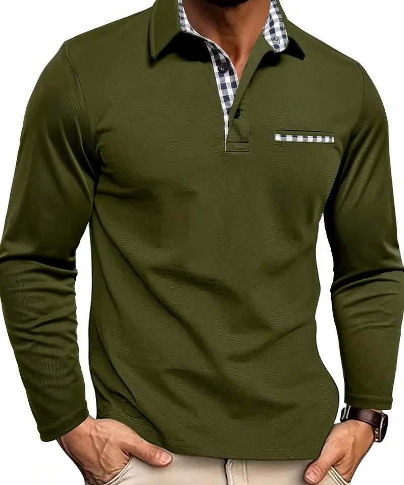 Polo à Manches Longues pour Homme