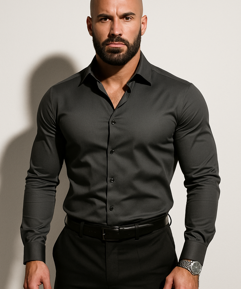Chemise Habillée Moderne Homme – Coupe Slim Élégante