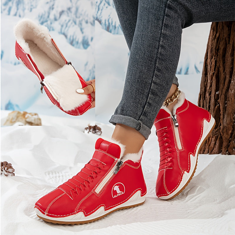 Bottines d’Hiver Confortables à Soutien Ergonomique