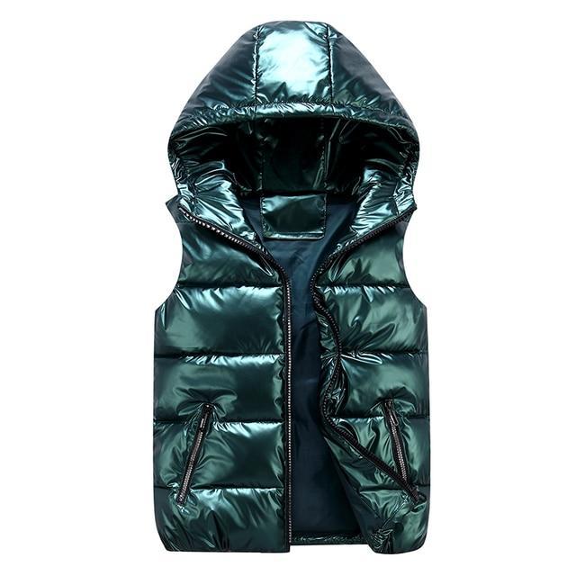 Gilet Matelassé Unisexe Élégant avec Capuche – Style Premium