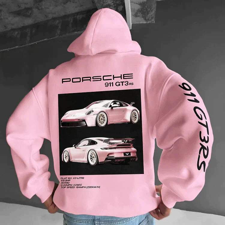 Hoodie homme confortable à imprimé graphique moderne