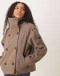 Manteau Caban Chic en Laine pour l’Automne