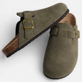 Mules en Suède pour Homme – Confort Sculpté Style Sabots