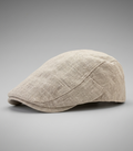 Béret en Lin Coupe Plate - Élégance Légère et Naturelle