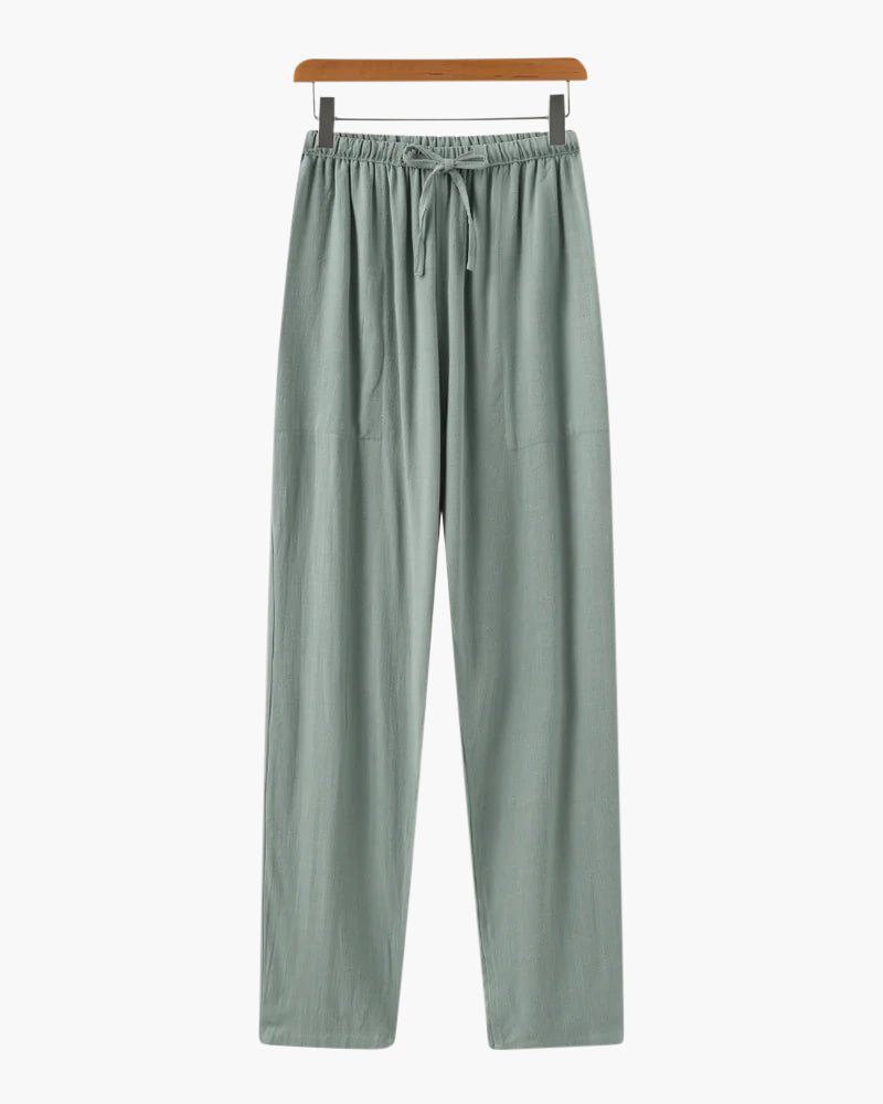 Pantalon Slim en Lin Léger et Respirant pour Homme