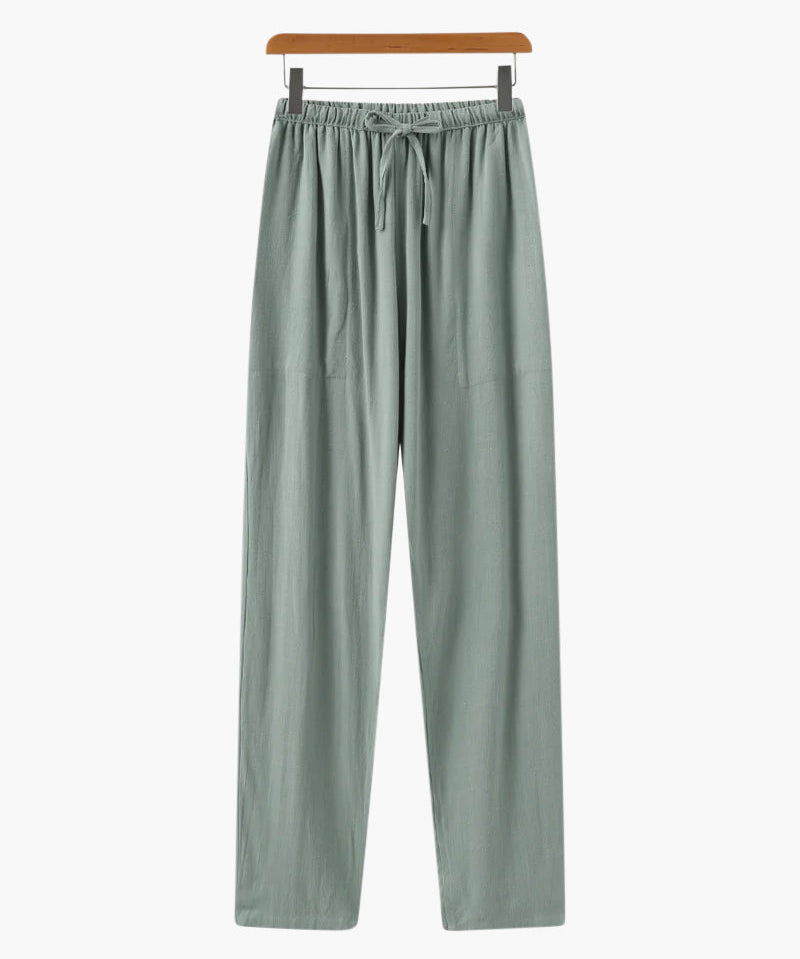 Pantalon Slim en Lin Léger et Respirant pour Homme