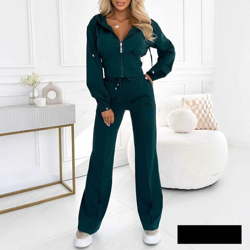 Ensemble de Sport Confort Luxe Femme avec Zip et Capuche