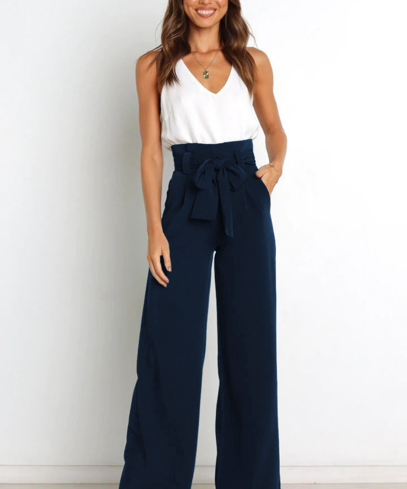 Pantalon Long en Lin Femme