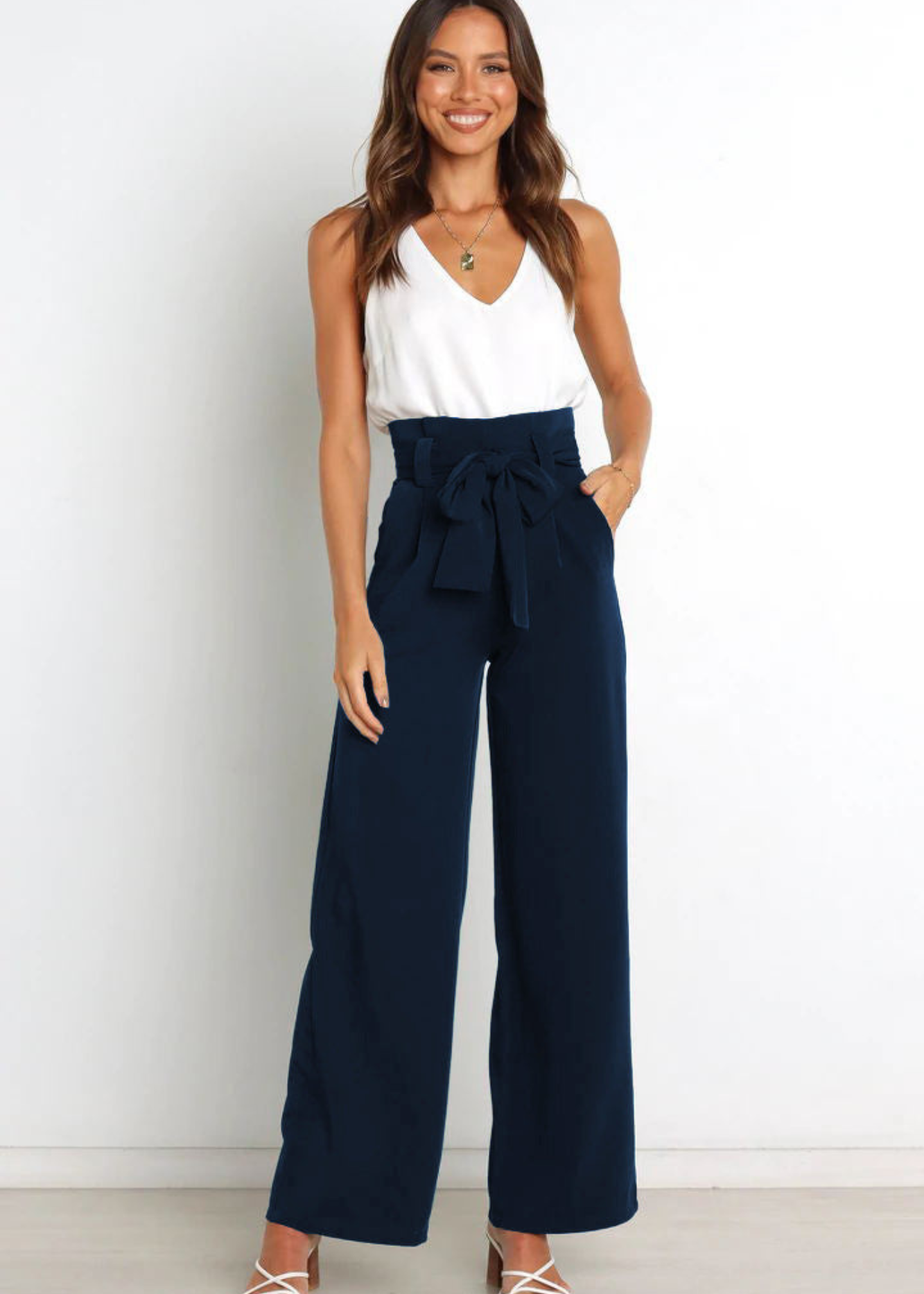 Pantalon Long en Lin Femme