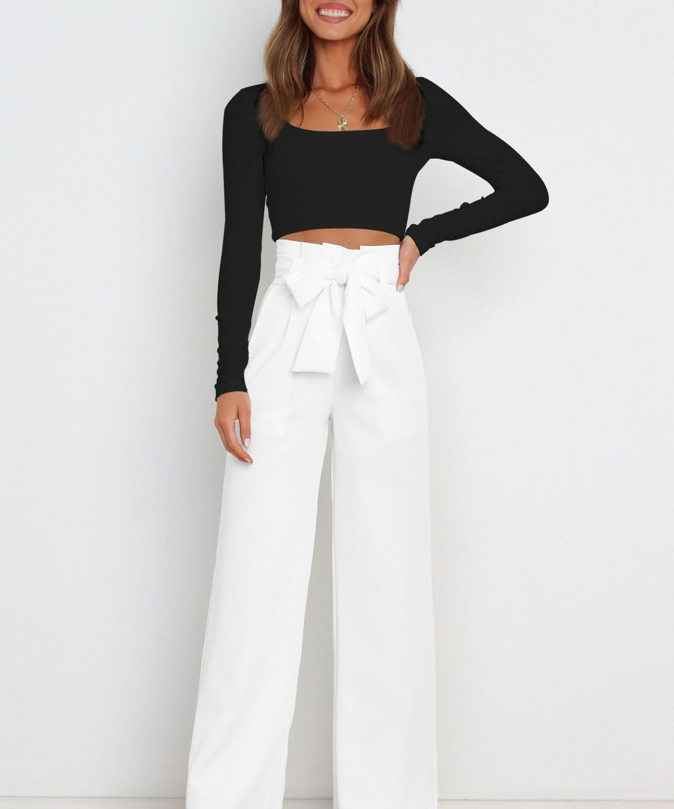 Pantalon Long en Lin Femme