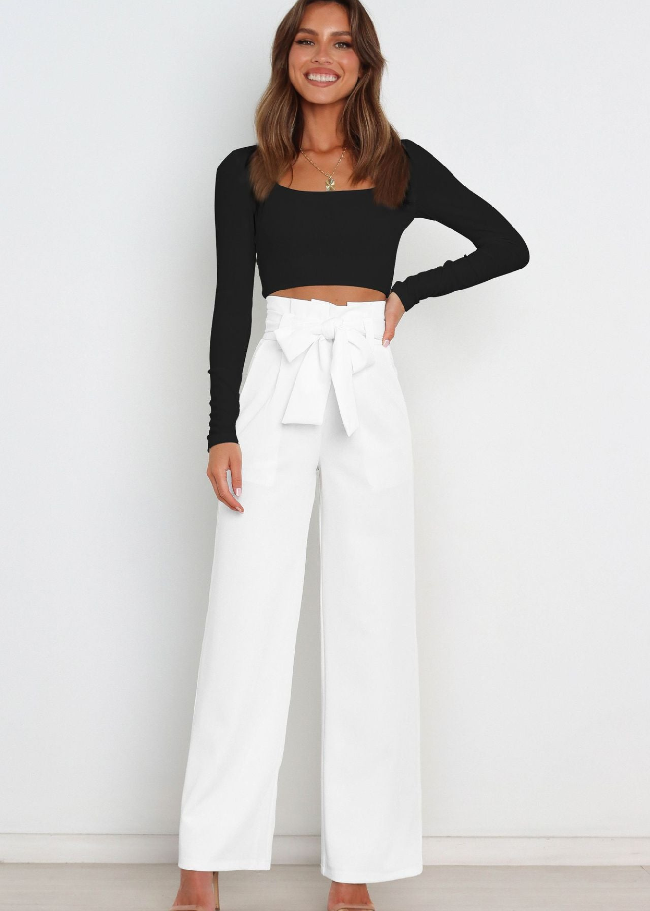 Pantalon Long en Lin Femme