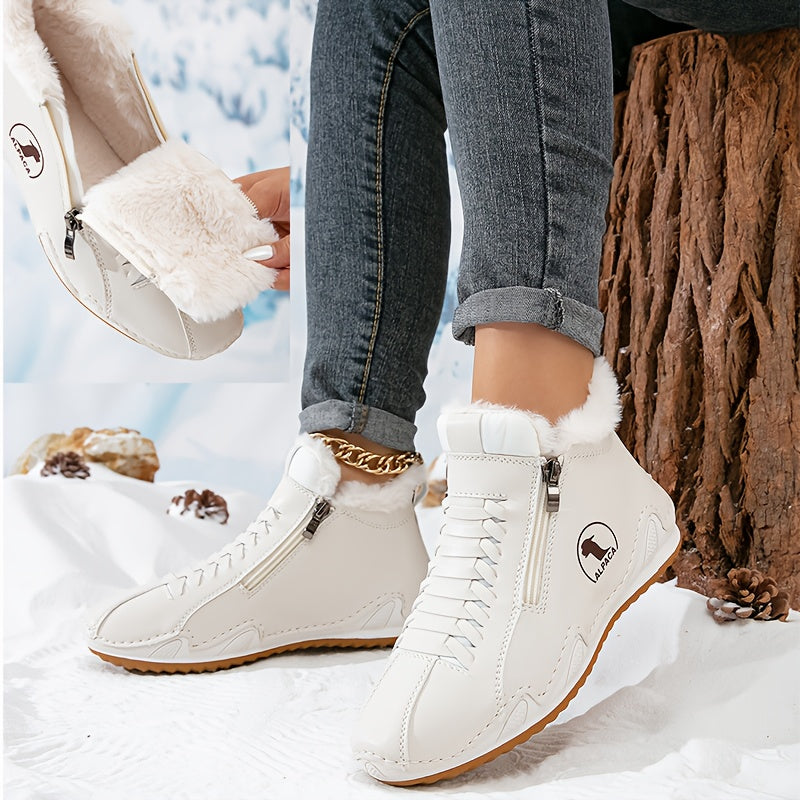 Bottines d’Hiver Confortables à Soutien Ergonomique