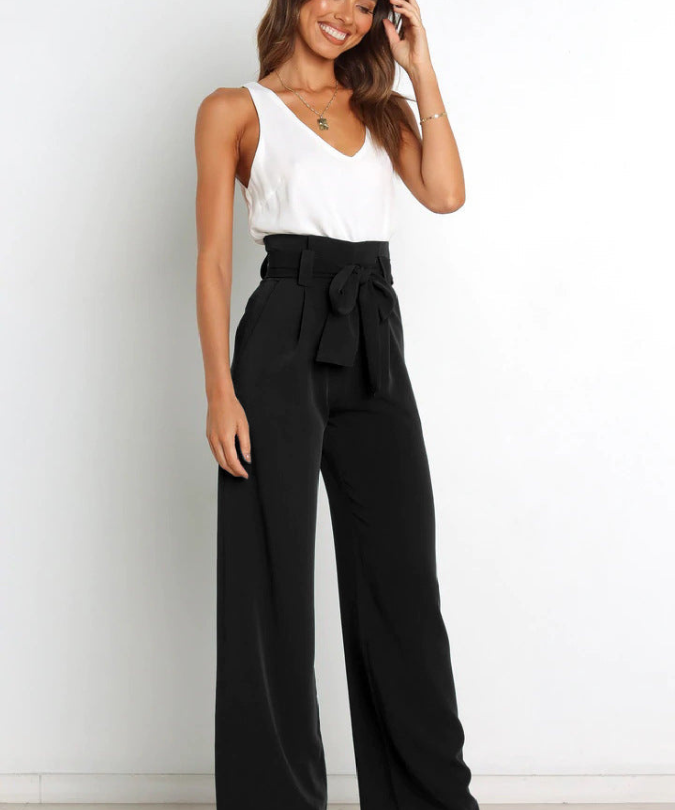 Pantalon Long en Lin Femme