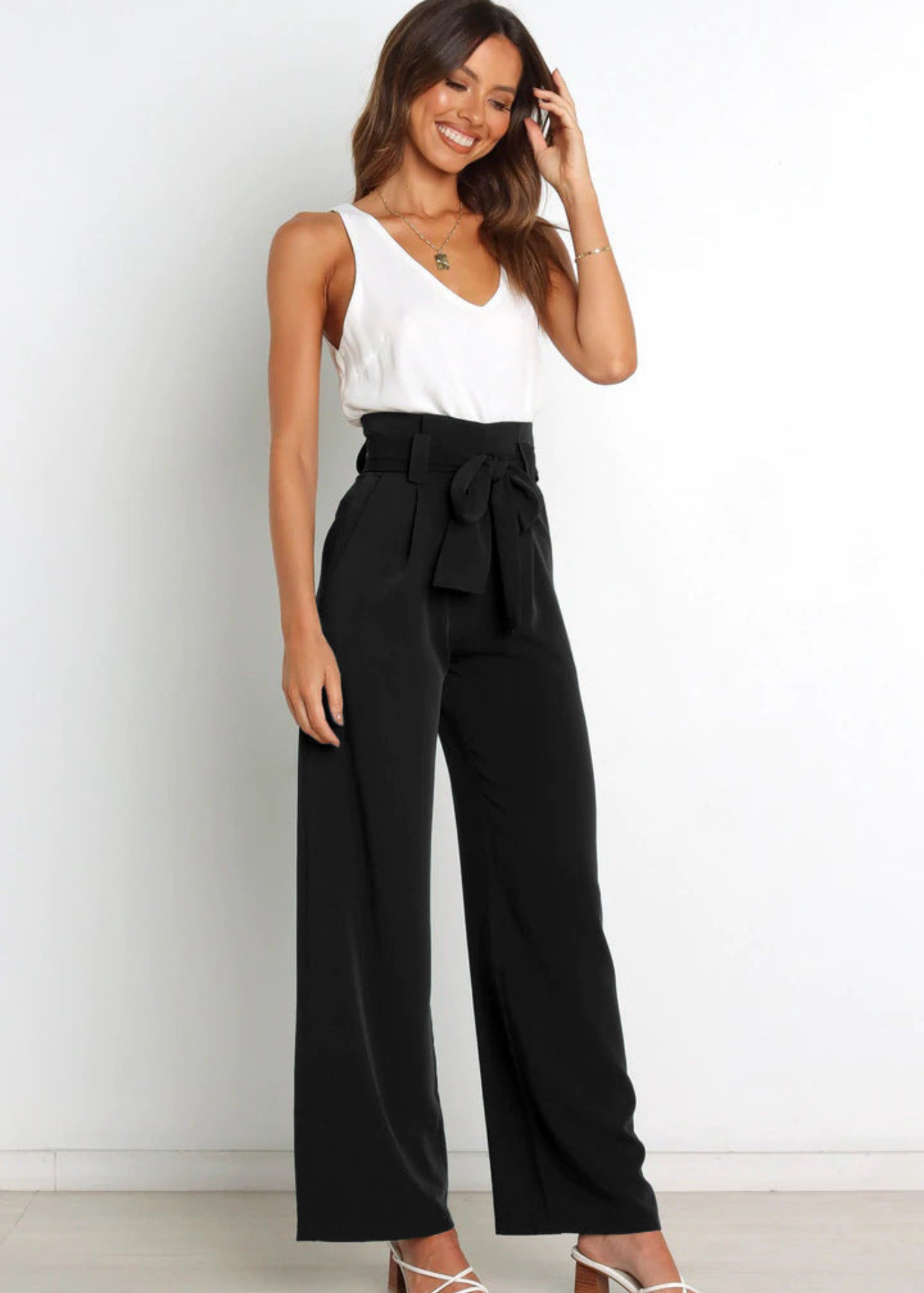 Pantalon Long en Lin Femme