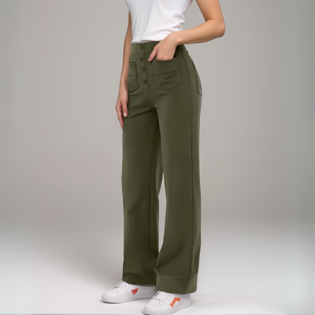 Pantalon Sculptant Taille Haute & Effet Gainant