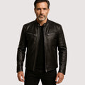 Veste en Cuir pour Homme, Style Authentique et Polyvalent