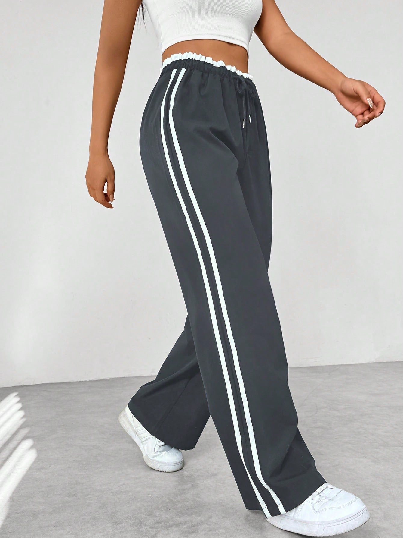 Pantalon Sport Femme Large et Tendance