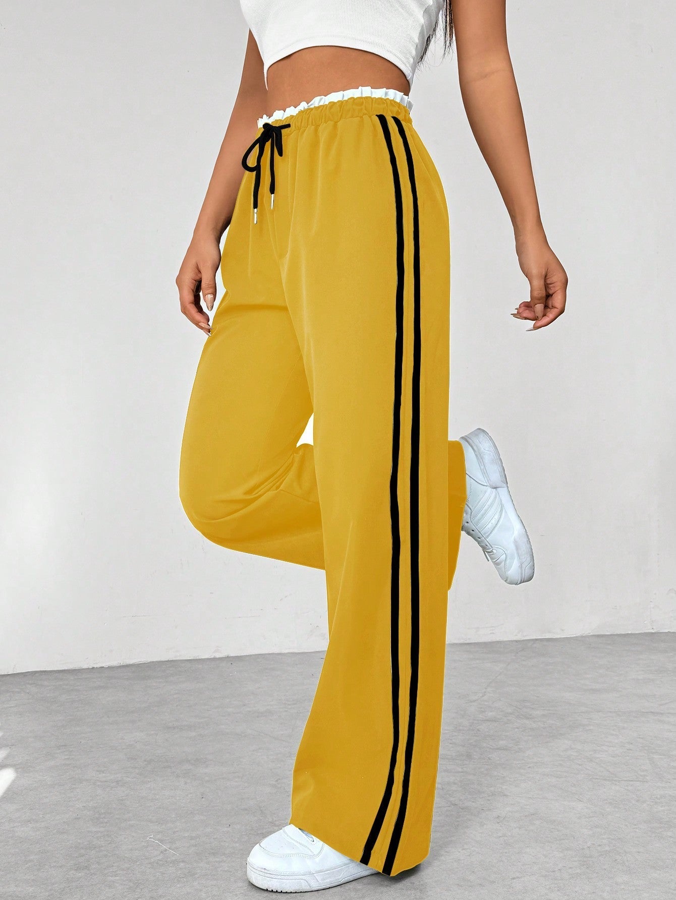 Pantalon Sport Femme Large et Tendance
