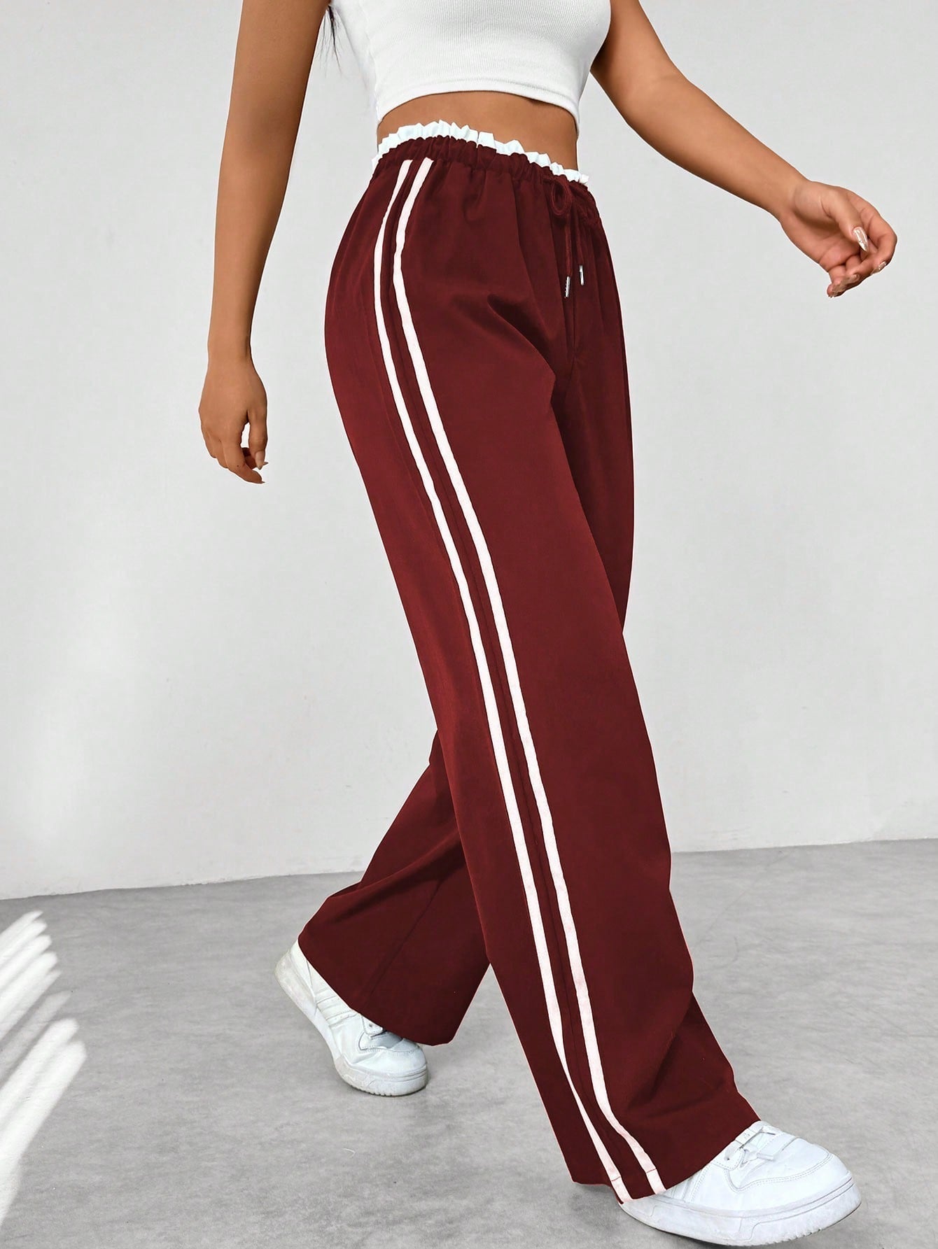 Pantalon Sport Femme Large et Tendance