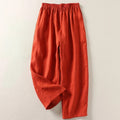 Pantalon en lin taille haute Sofia