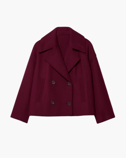 Veste Courte en Coton pour Femme – Double Boutonnage Chic & Moderne