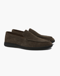 Mocassins en Suède Premium à Semelles Noires Élégantes
