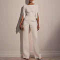 Combinaison Elegante Une Piece Silhouette Fluide