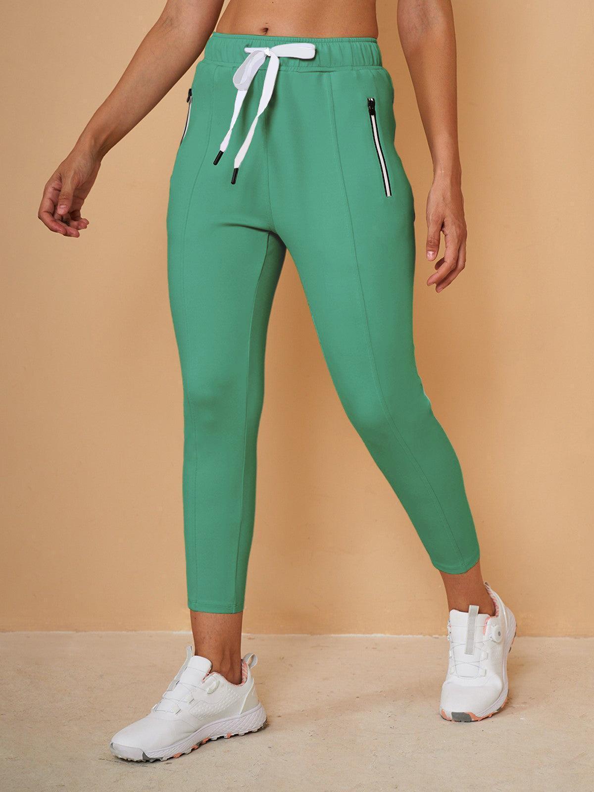 Pantalon Capri en Sweat avec Cordon de Serrage – Coupe Décontractée