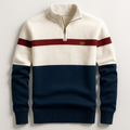 Pull ELSTON Heritage à Col Zippé pour Homme – Élégance Classique