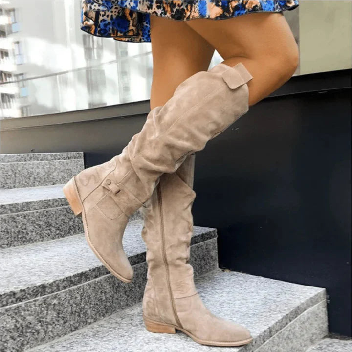 Bottes Hautes Femme à Fermeture Éclair