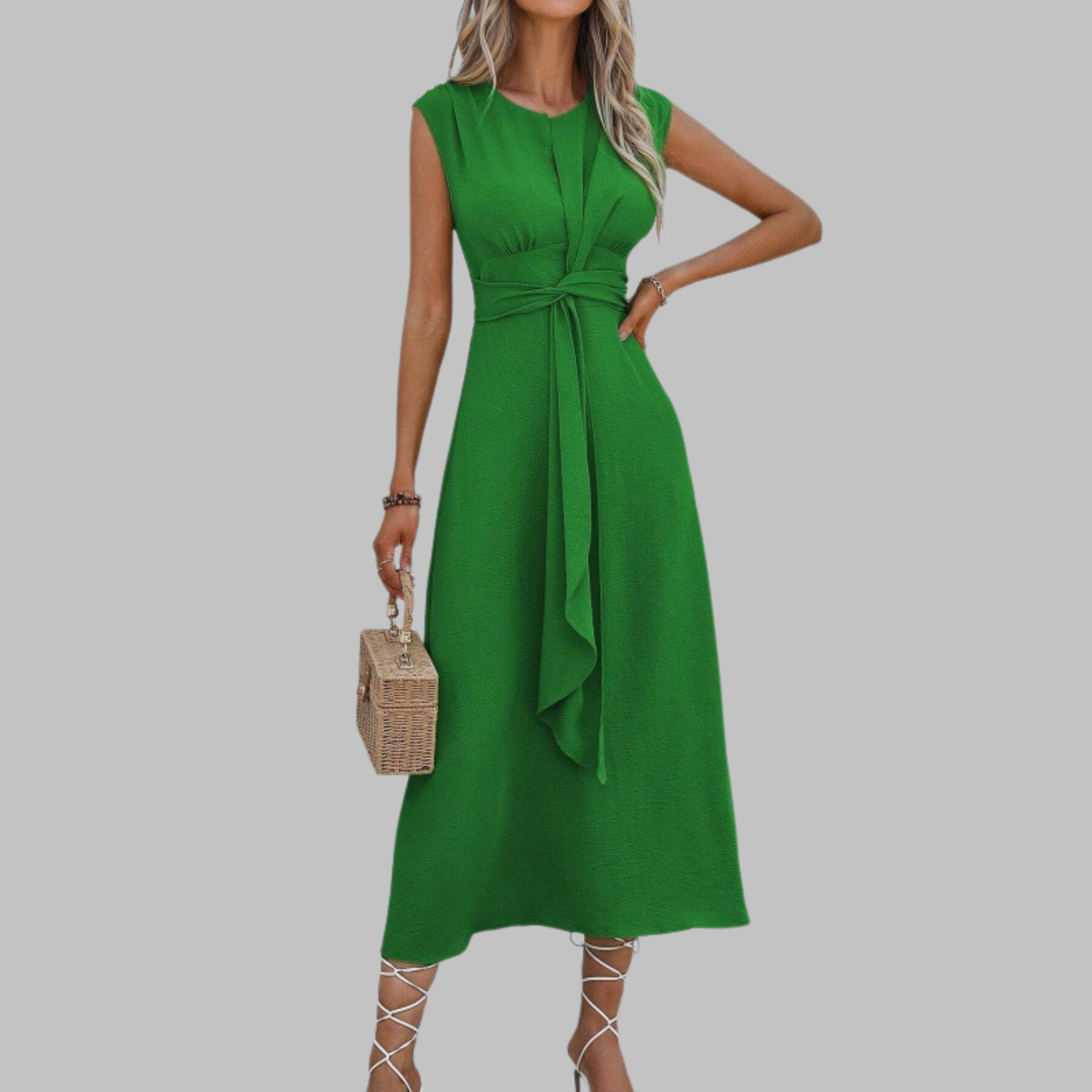 Robe maxi élégante sans manches
