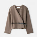Pull Wrap Élégant pour Femme Style Raffiné & Confort Douillet