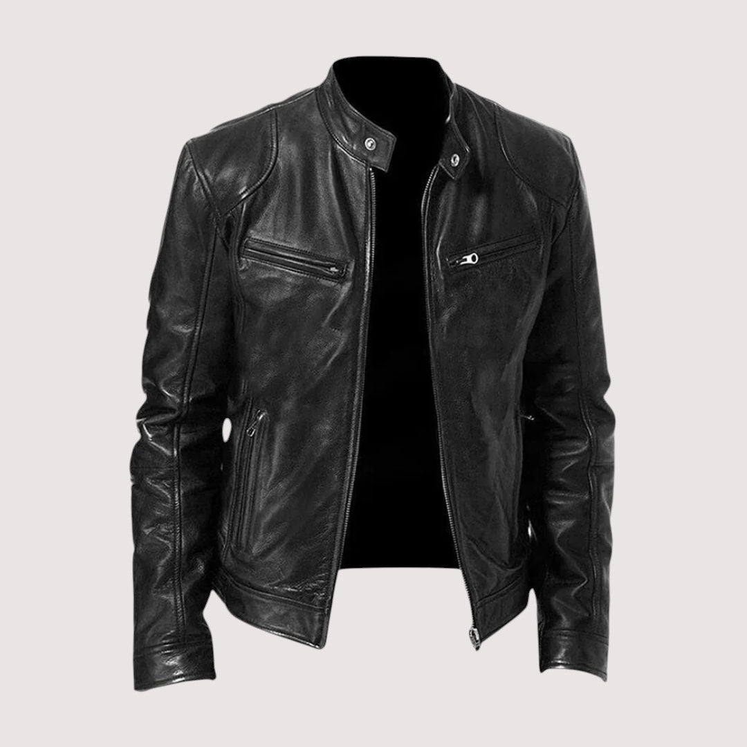 Veste en Cuir pour Homme, Style Authentique et Polyvalent
