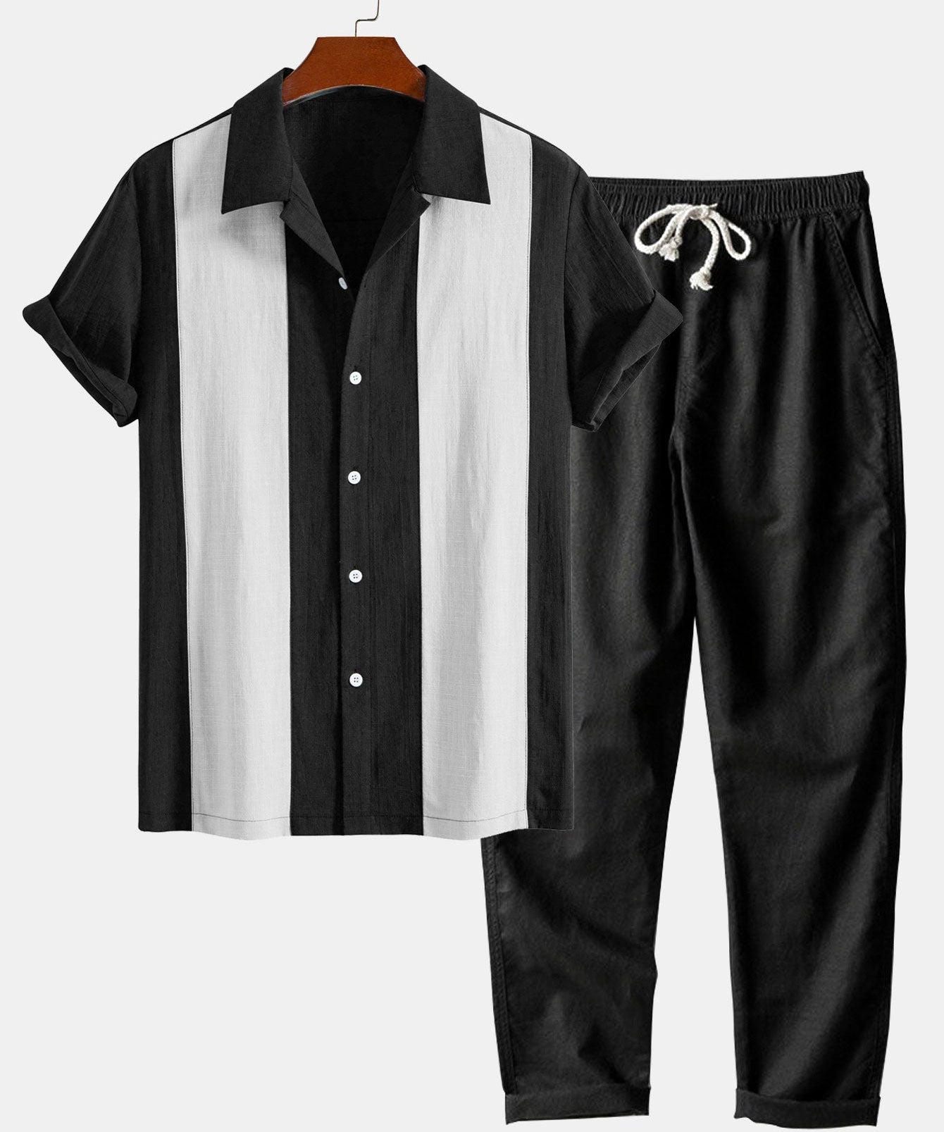 T-shirt à manches courtes et un pantalon en lin