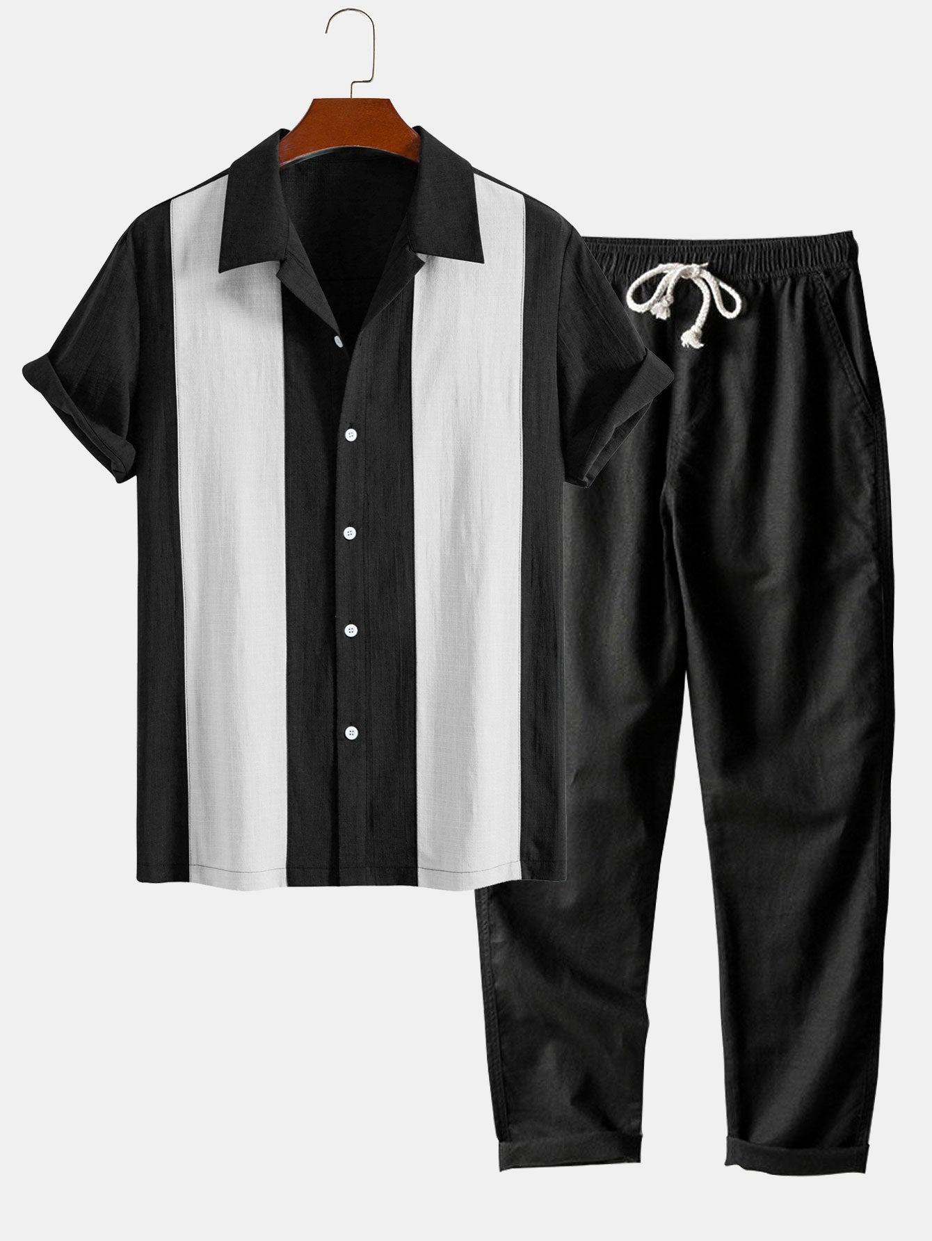 T-shirt à manches courtes et un pantalon en lin