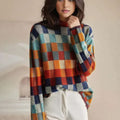 Pull en Merino à Carreaux