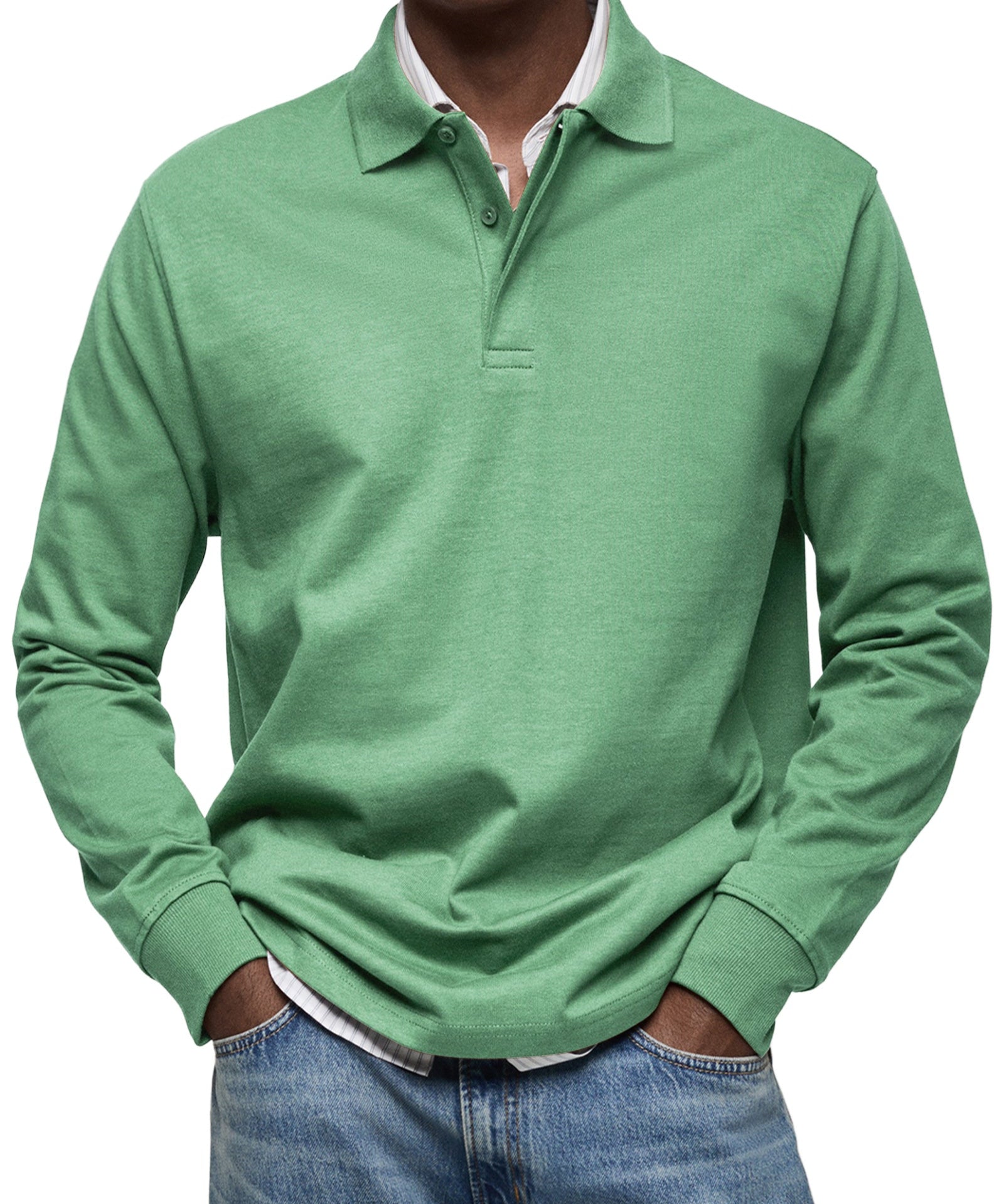 Polo de Luxe à Manches Longues pour Homme