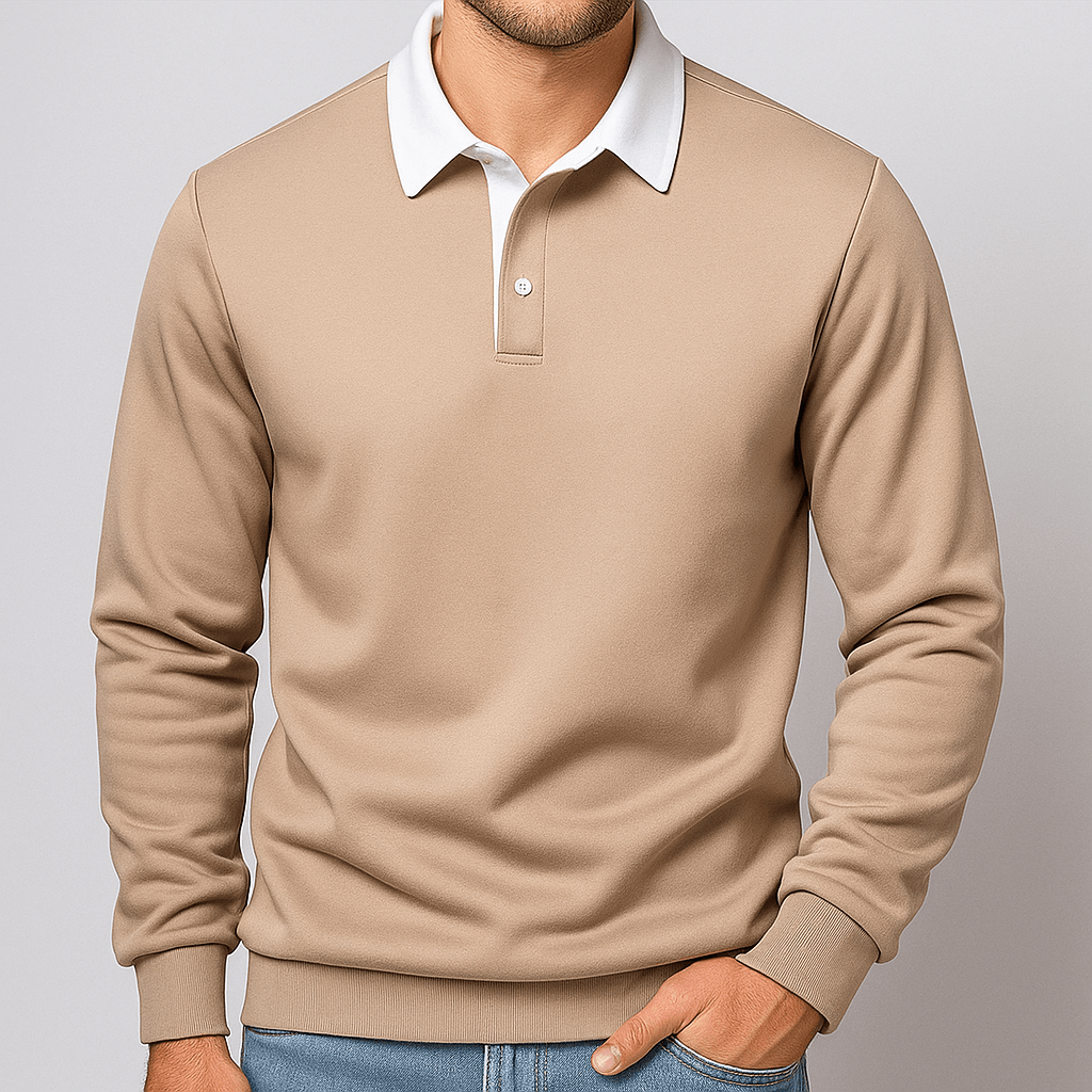 Sweat-Shirt Premium à Col Classique