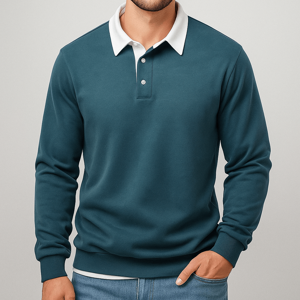 Sweat-Shirt Premium à Col Classique