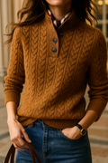 Pull en cachemire à boutons Arden