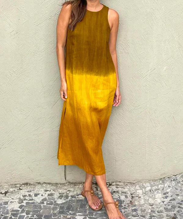 Robe Élégante Fluide avec Imprimé Naturel, Parfaite pour Toutes Occasions