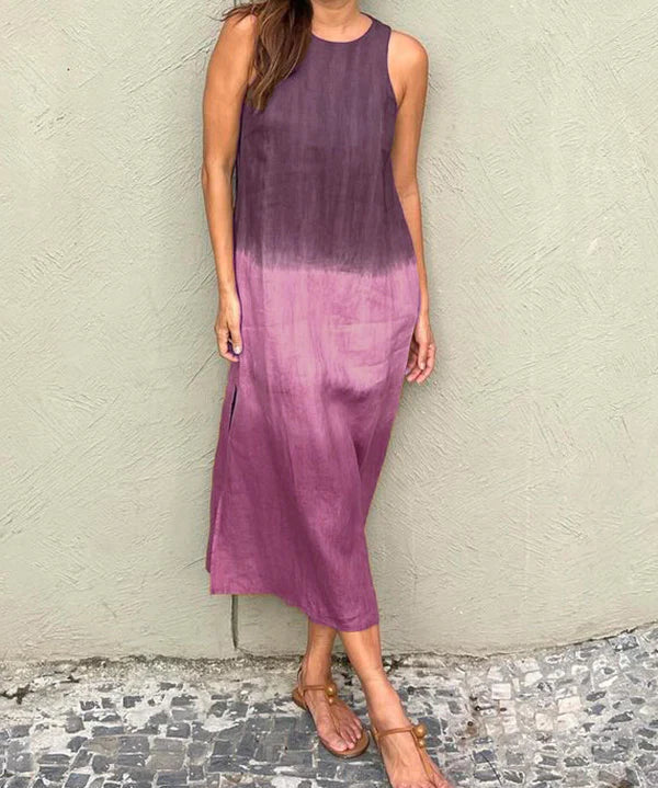 Robe Élégante Fluide avec Imprimé Naturel, Parfaite pour Toutes Occasions