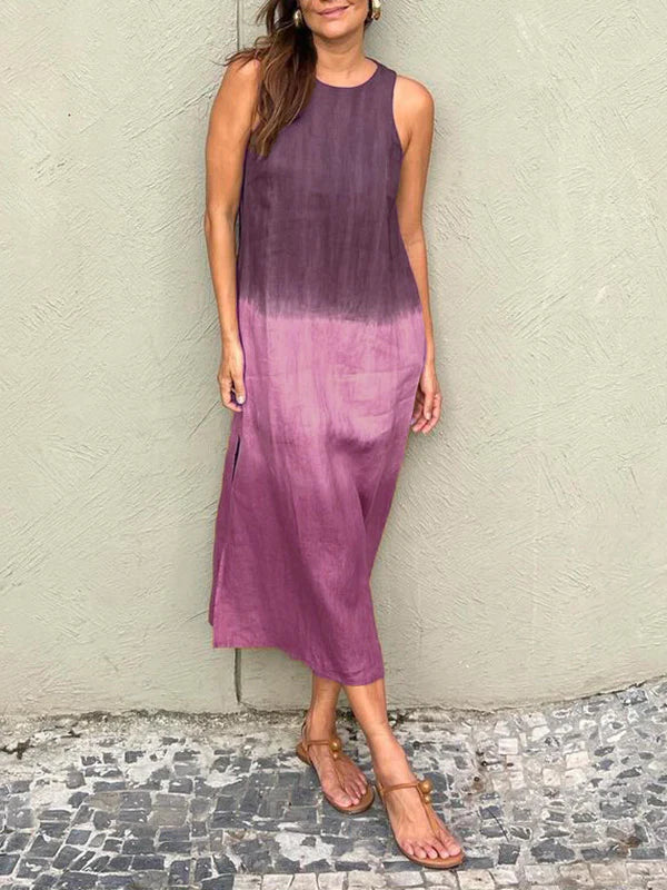 Robe Élégante Fluide avec Imprimé Naturel, Parfaite pour Toutes Occasions