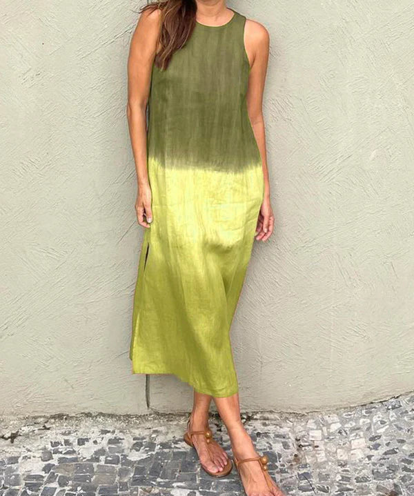 Robe Élégante Fluide avec Imprimé Naturel, Parfaite pour Toutes Occasions