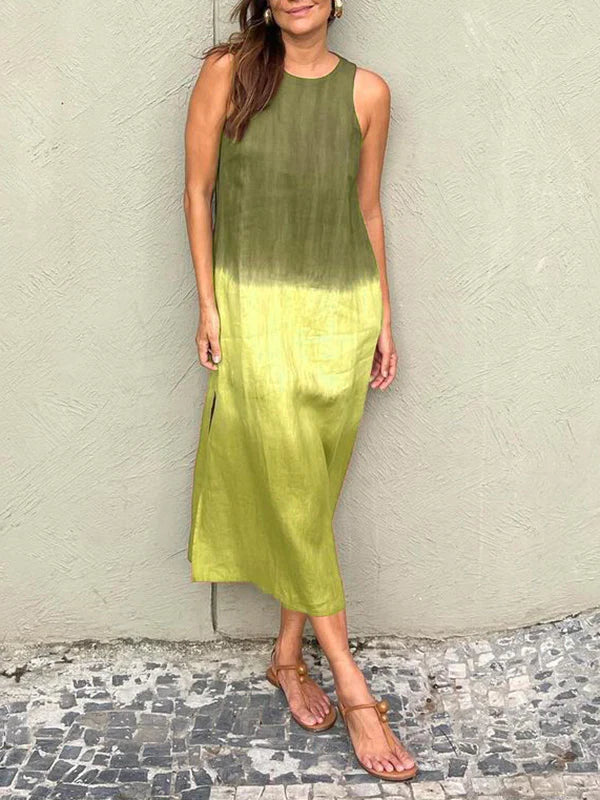 Robe Élégante Fluide avec Imprimé Naturel, Parfaite pour Toutes Occasions