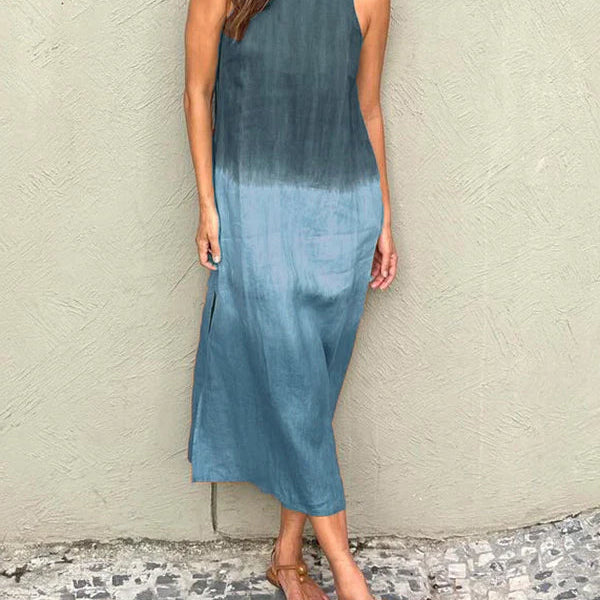 Robe Élégante Fluide avec Imprimé Naturel, Parfaite pour Toutes Occasions