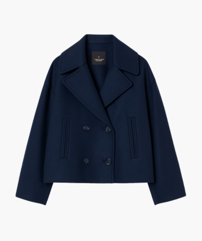 Veste Courte en Coton pour Femme – Double Boutonnage Chic & Moderne