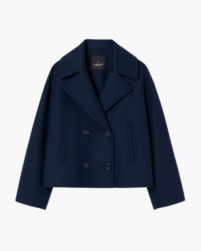 Veste Courte en Coton pour Femme – Double Boutonnage Chic & Moderne