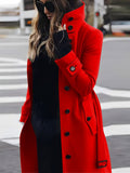 Manteau en Laine Intemporel à Coupe Ajustée