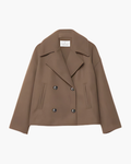 Veste Courte en Coton pour Femme – Double Boutonnage Chic & Moderne